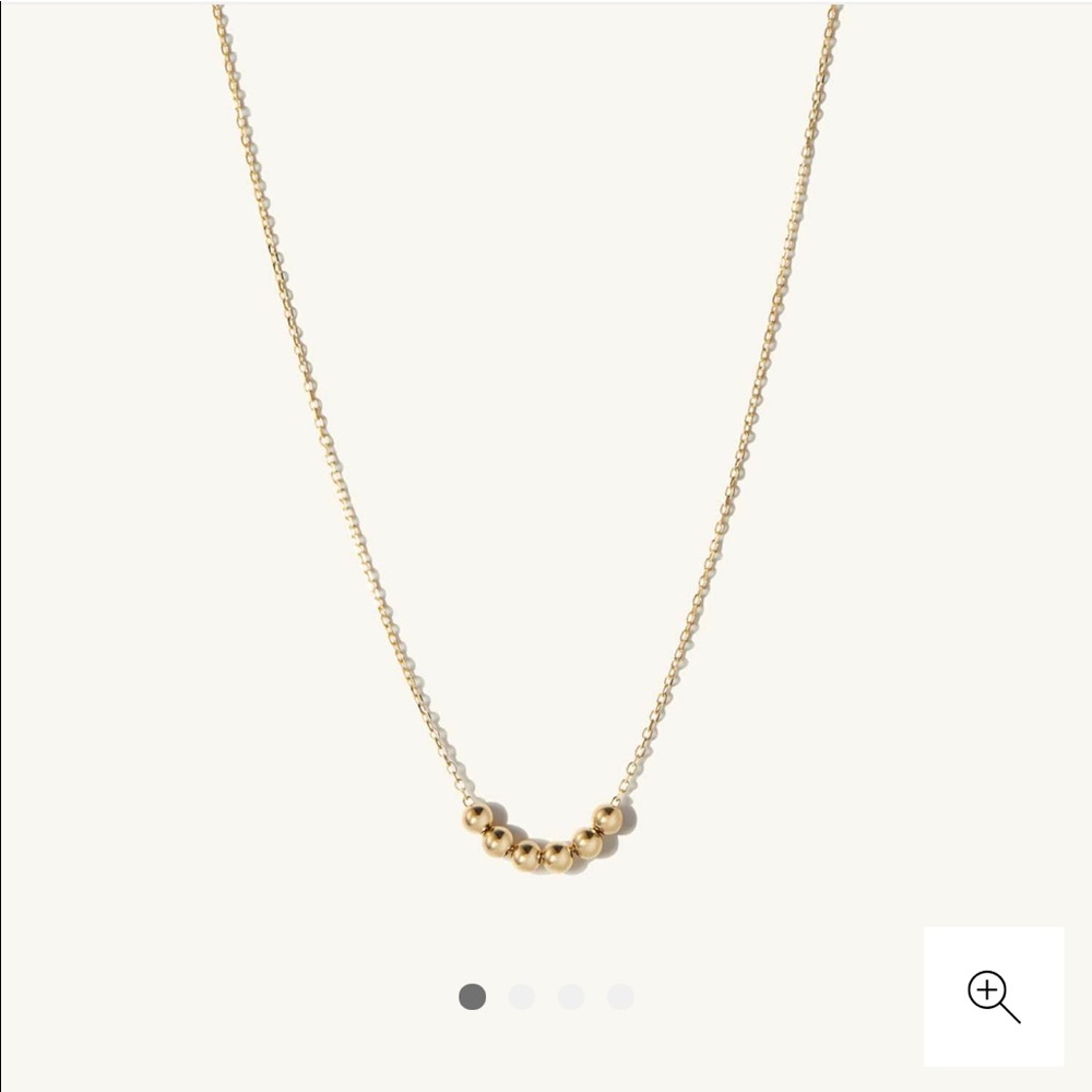 Bold Spheres Necklace by Mejuri in 14k gold